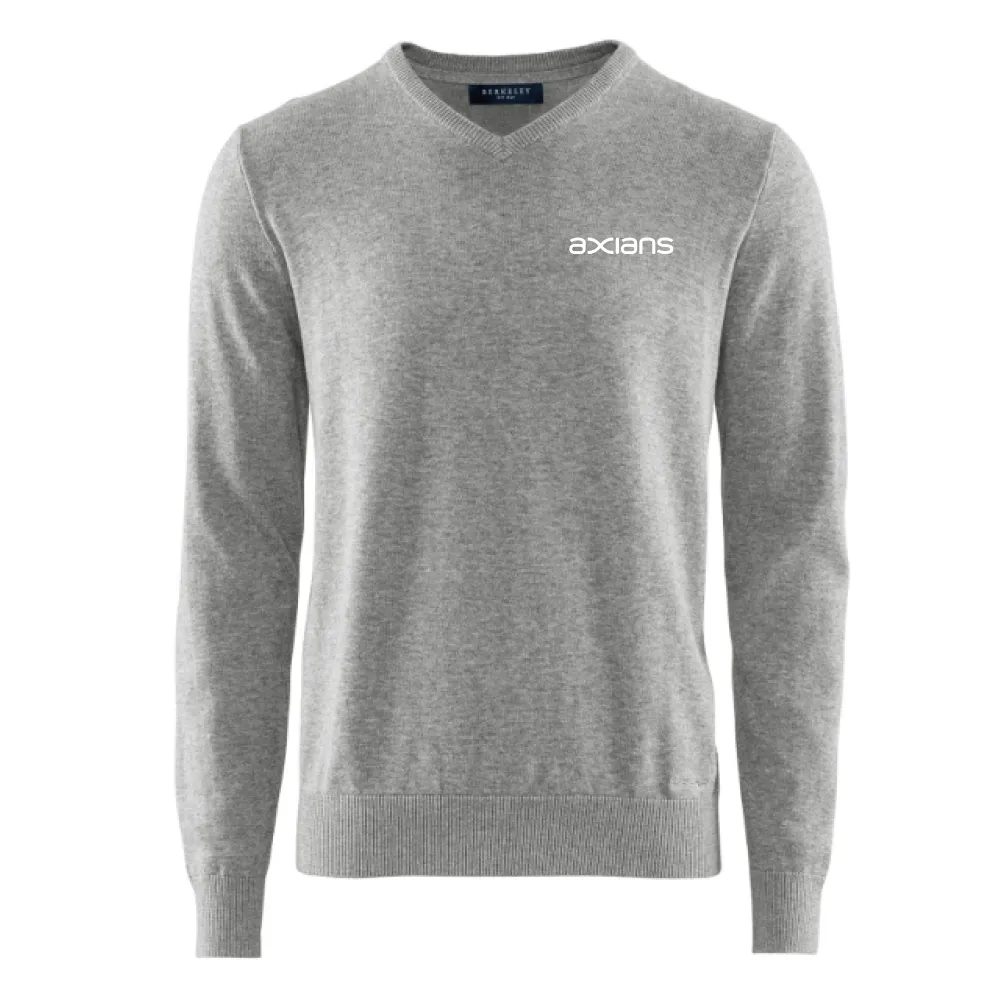 Brockton V-neck Light Grey Herr