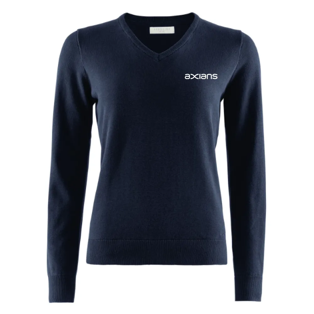 Brockton V-neck Navy Dam